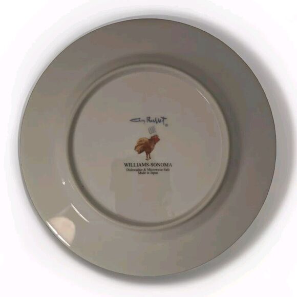Guy Buffet Williams Sonoma Le Chefs in the Kitchen Salad Plate Set of 6 - Picture 10 of 11